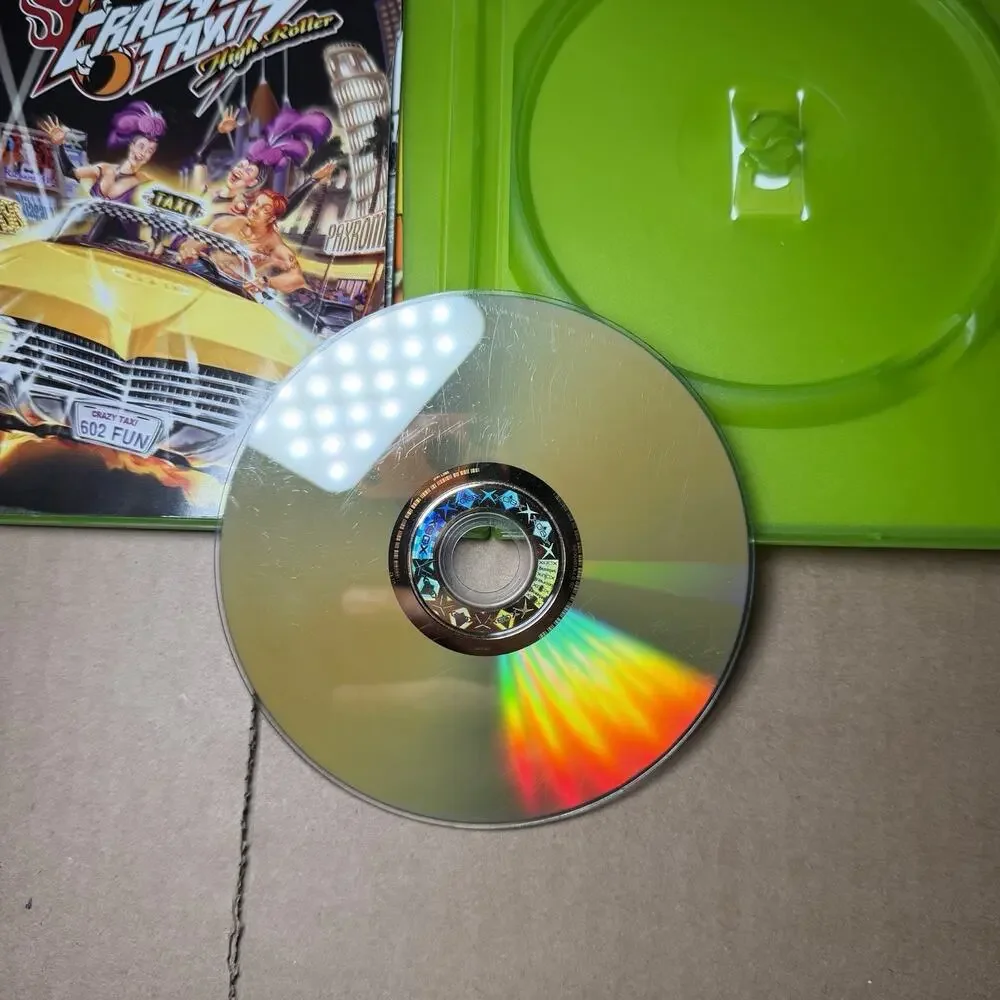 Crazy Taxi 3: High Roller (Microsoft Xbox, 2002) CIB Complete With Inserts